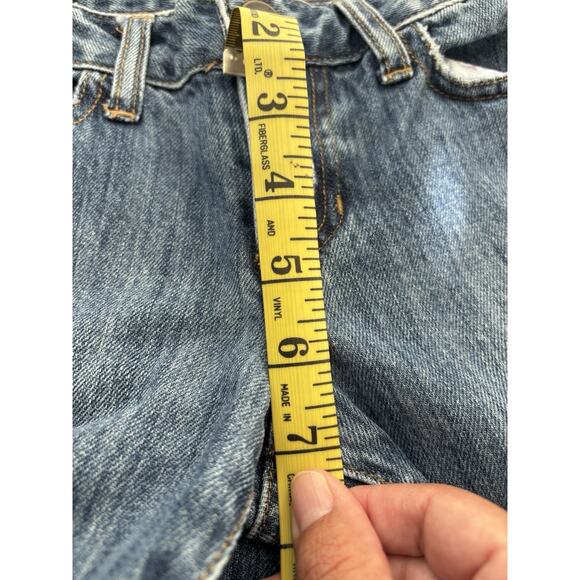 VTG HTF 90s Y2K Grunge Billabong Wide Leg Flare Distressed Jeans Sz 25” Studded - Picture 9 of 14